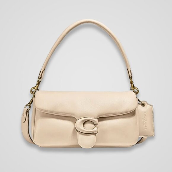 Coach Handbags - Coach Pillow Tabby 26 Shoulder Bag With Plush Padded Nappa Leather Cream NWT